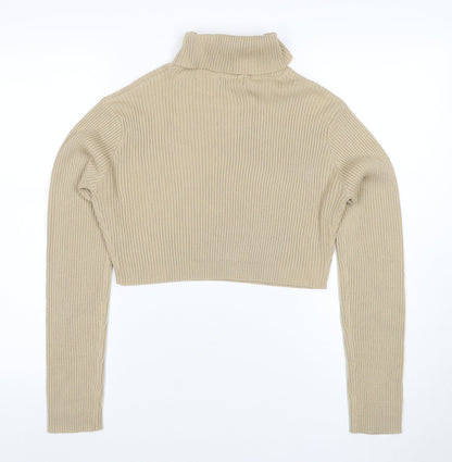Womens UK Size 14 PRETTYLITTLETHING Beige Pullover Jumper