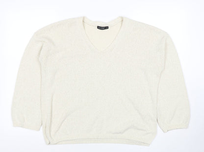 Womens UK Size M F&F Ivory Pullover Jumper