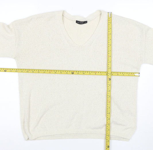 Womens UK Size M F&F Ivory Pullover Jumper