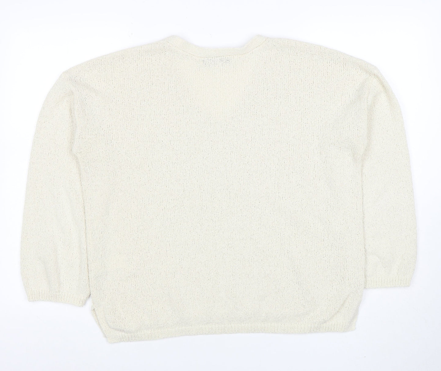 Womens UK Size M F&F Ivory Pullover Jumper