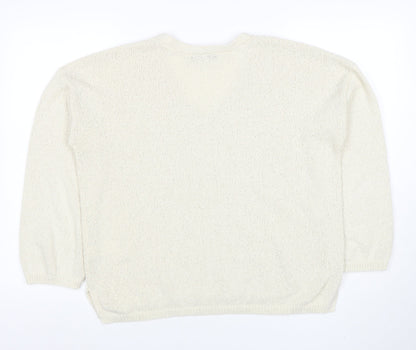 Womens UK Size M F&F Ivory Pullover Jumper