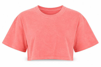 Womens UK Size 12 ASOS DESIGN Pink Cropped T-Shirt