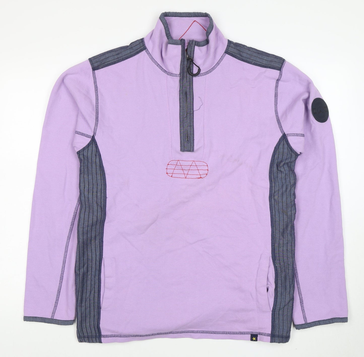 Mens UK Size M Joe Browns Purple 1/2 Zip Sweatshirt