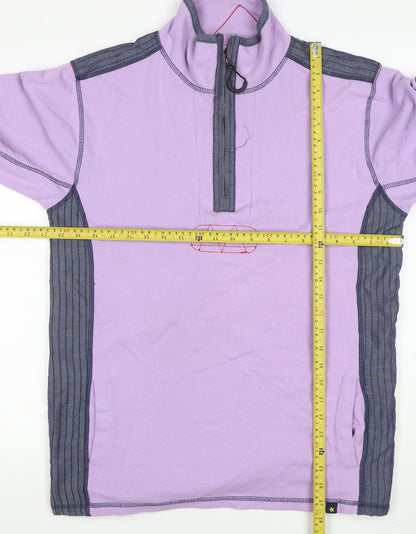 Mens UK Size M Joe Browns Purple 1/2 Zip Sweatshirt