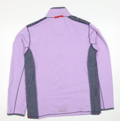 Mens UK Size M Joe Browns Purple 1/2 Zip Sweatshirt
