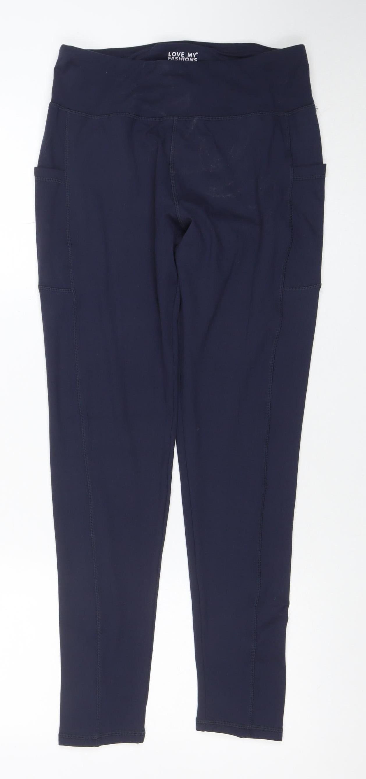 Womens UK Size M Love My Fashions Slim Fit Leggings Blue Leggings