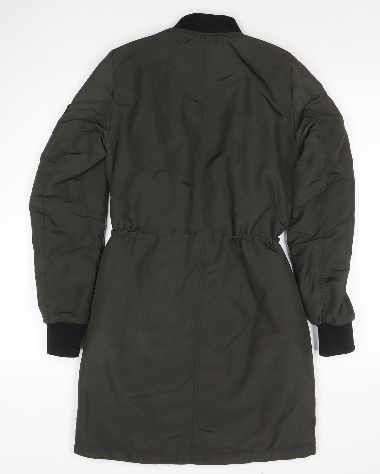 Womens UK Size 6 H&M Green Bomber Jacket
