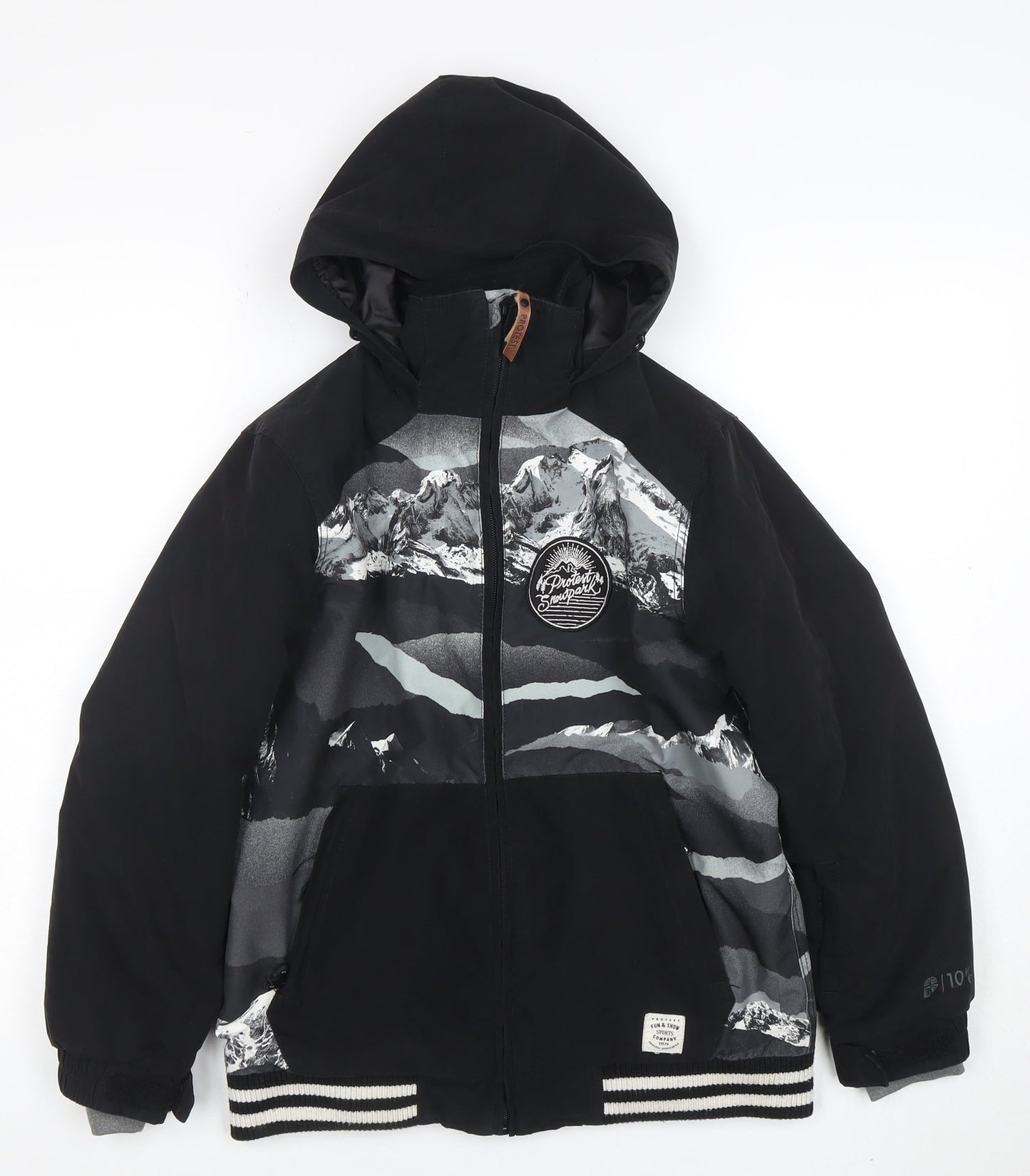 Boys UK Size 10 Years Protest Black Puffer Jacket
