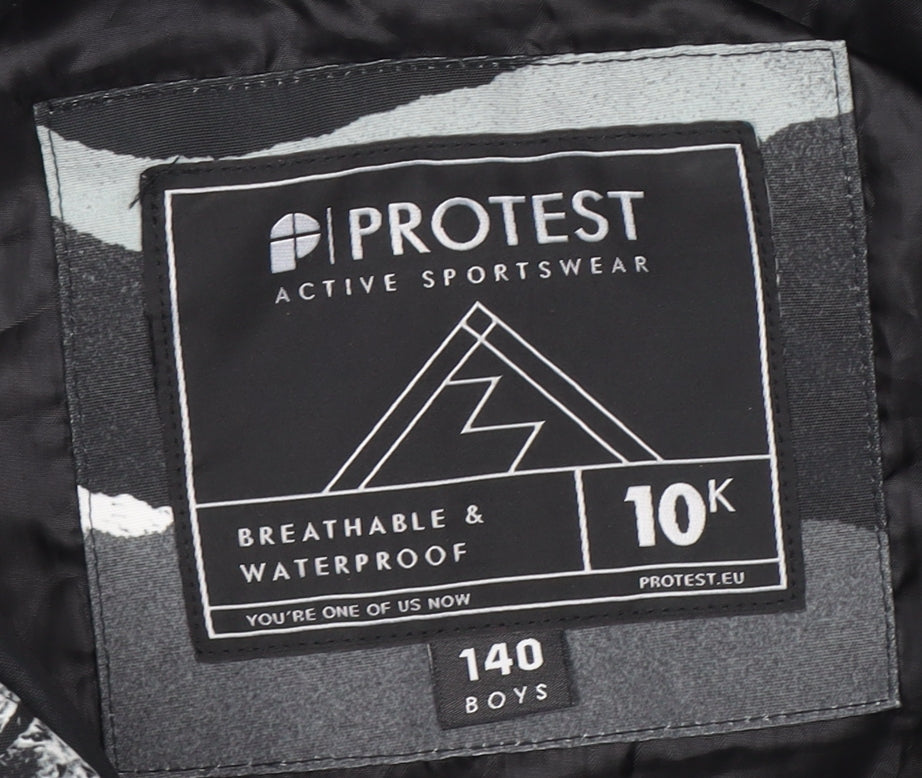 Boys UK Size 10 Years Protest Black Puffer Jacket
