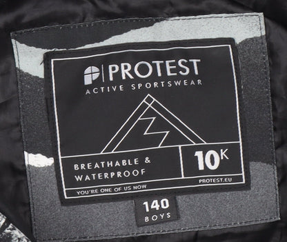 Boys UK Size 10 Years Protest Black Puffer Jacket