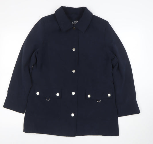 Womens UK Size 10 ISLE Blue Basic Jacket