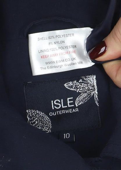 Womens UK Size 10 ISLE Blue Basic Jacket