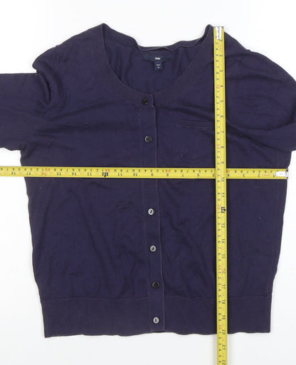Womens UK Size M Gap Blue Cardigan Jumper