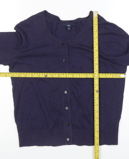 Womens UK Size M Gap Blue Cardigan Jumper