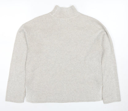 Womens UK Size XS Marks and Spencer Beige Pullover Jumper