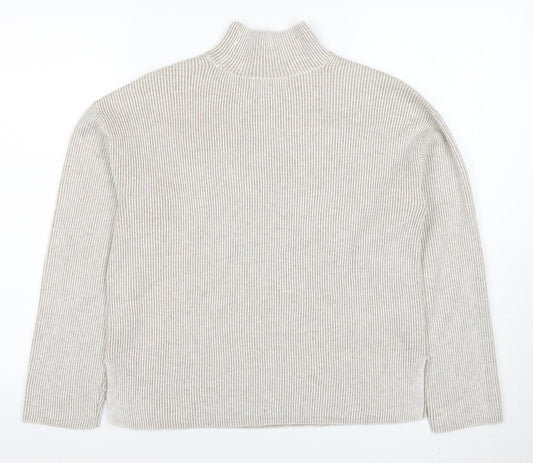 Womens UK Size XS Marks and Spencer Beige Pullover Jumper