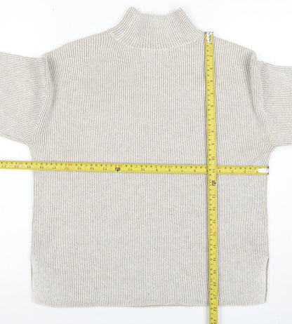Womens UK Size XS Marks and Spencer Beige Pullover Jumper