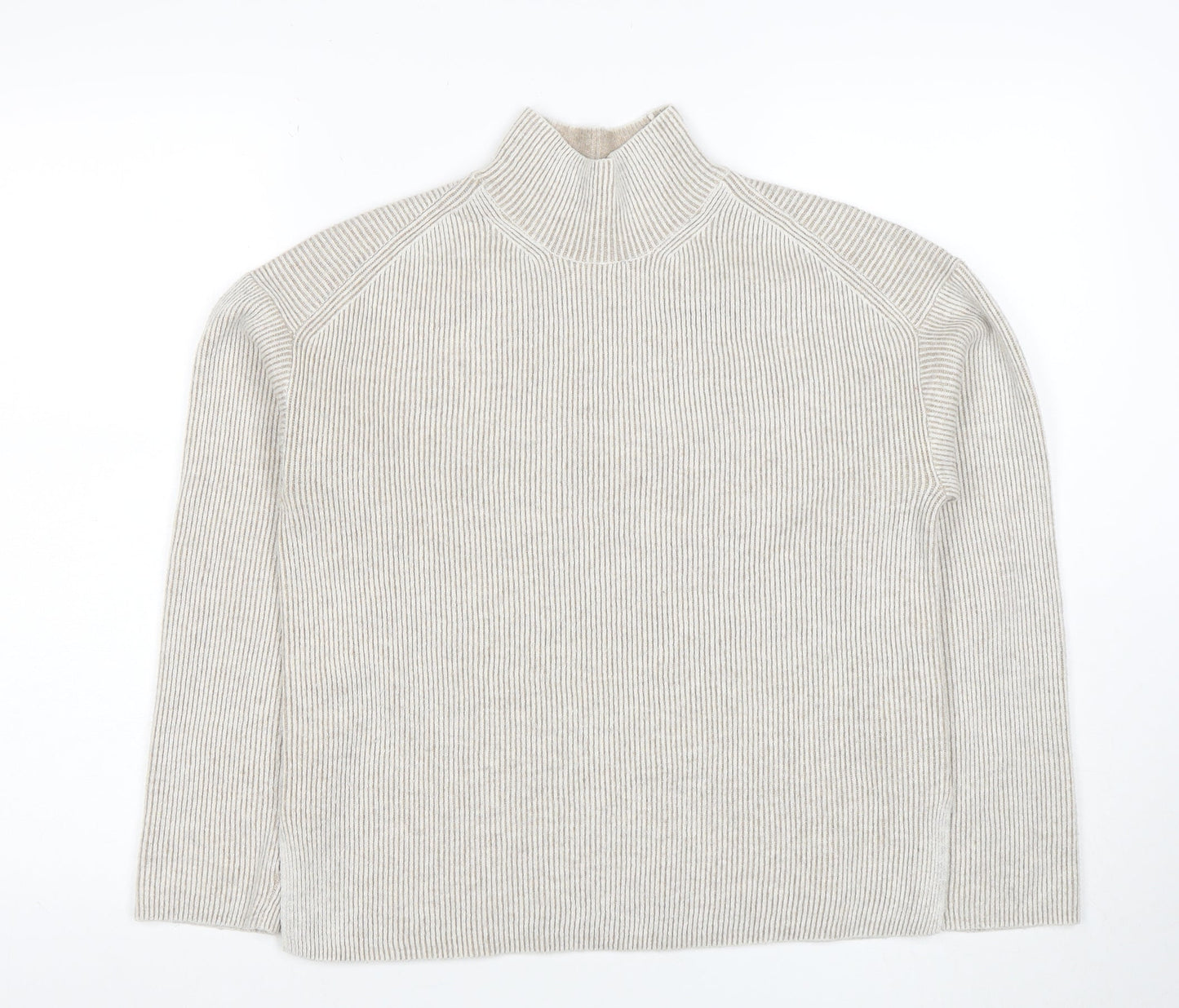 Womens UK Size XS Marks and Spencer Beige Pullover Jumper