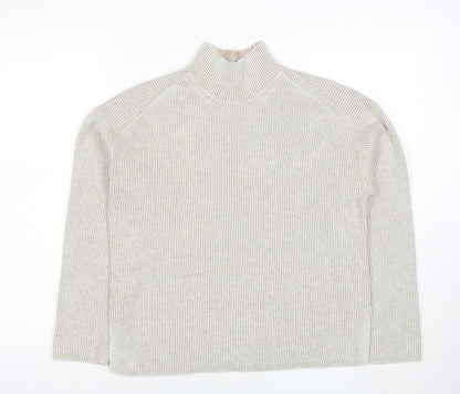 Womens UK Size XS Marks and Spencer Beige Pullover Jumper