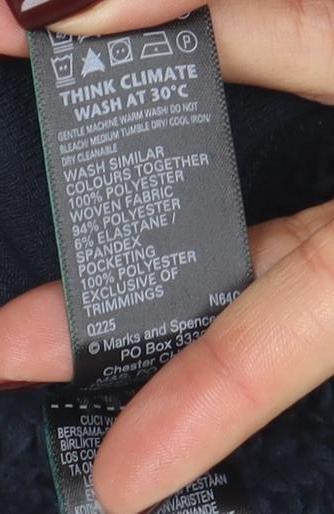 Mens UK Size 2XL Marks and Spencer Blue Basic Jacket