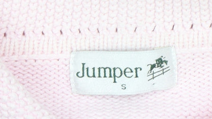 Womens UK Size S Jumper Pink Cardigan Jumper