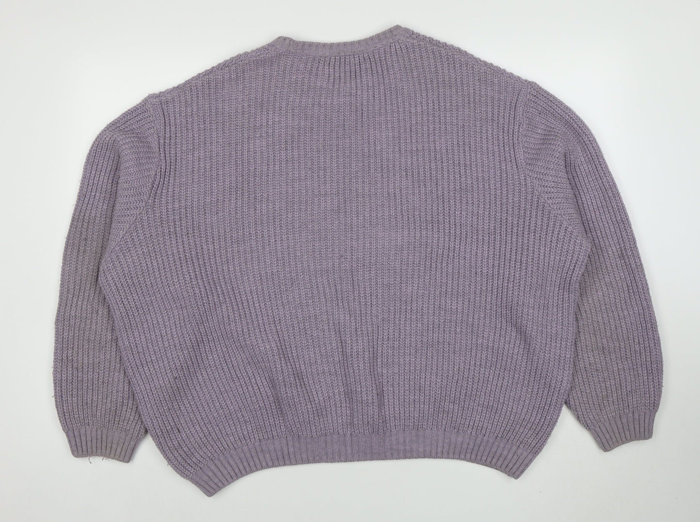 Mens UK Size L ASOS DESIGN Purple Pullover Jumper