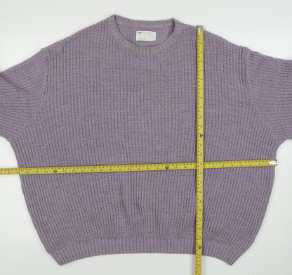 Mens UK Size L ASOS DESIGN Purple Pullover Jumper