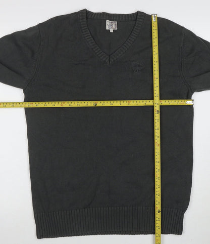 Mens UK Size L Firetrap Grey Pullover Jumper