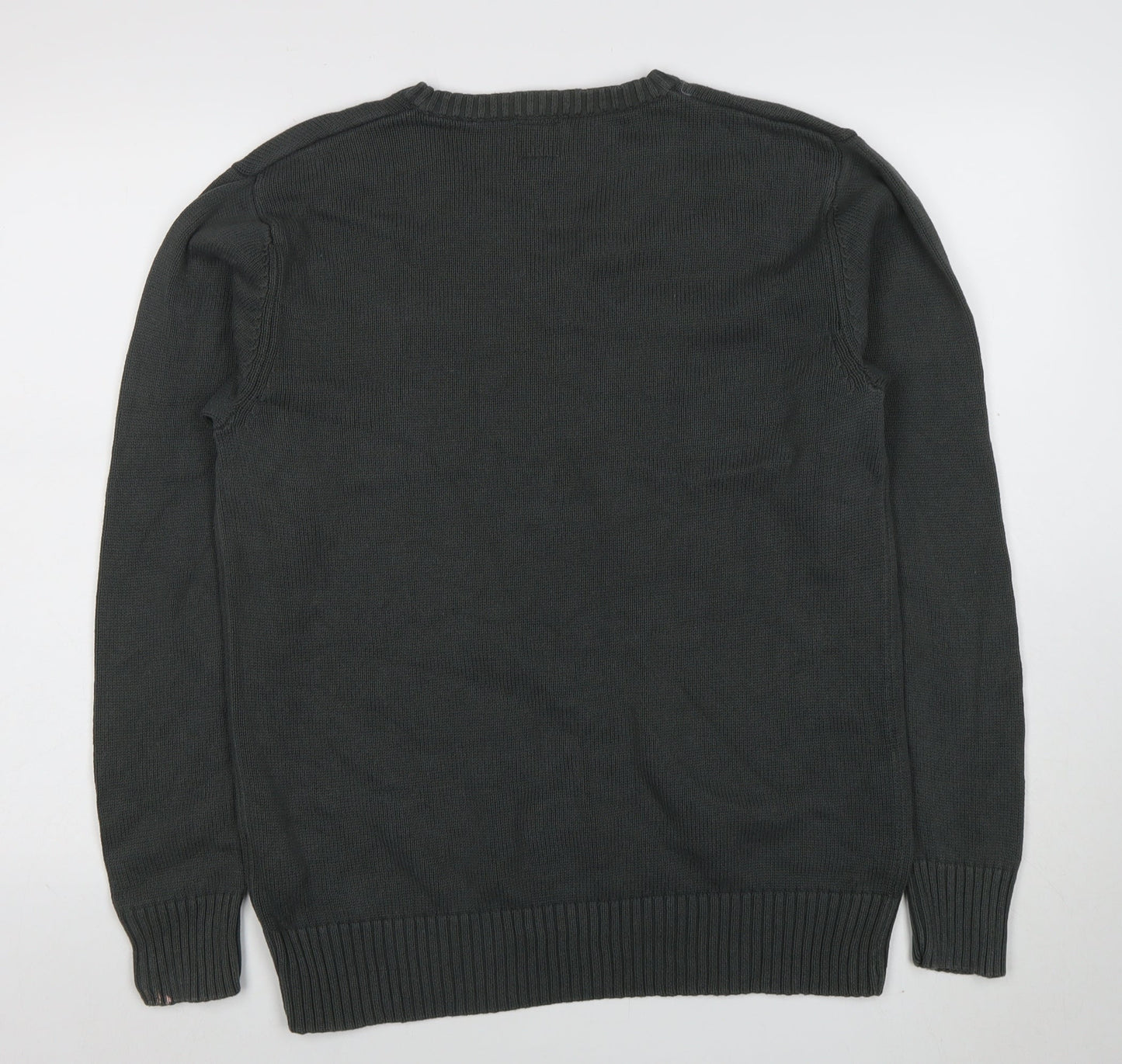 Mens UK Size L Firetrap Grey Pullover Jumper