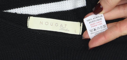 Womens UK Size L Nougat London Black Pullover Jumper