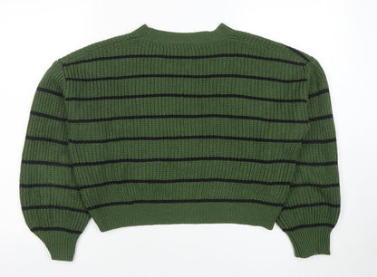 Womens UK Size S CIDER Green Pullover Jumper