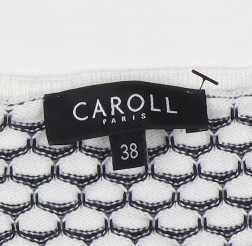 Womens UK Size 10 Caroll White Pullover Jumper
