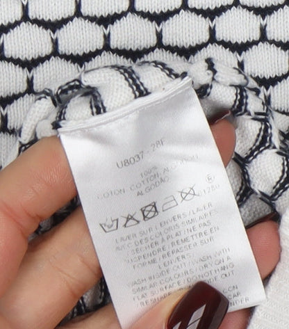 Womens UK Size 10 Caroll White Pullover Jumper