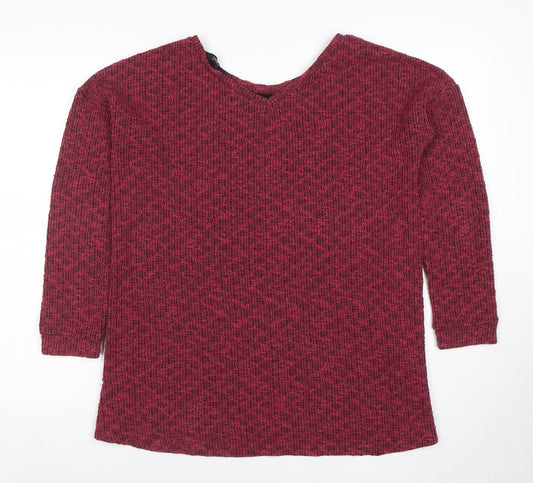 Womens UK Size 12 NEXT Red Tunic Jumper