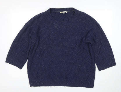 Womens UK Size 16 Fat Face Blue Pullover Jumper