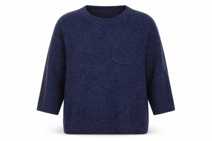 Womens UK Size 16 Fat Face Blue Pullover Jumper