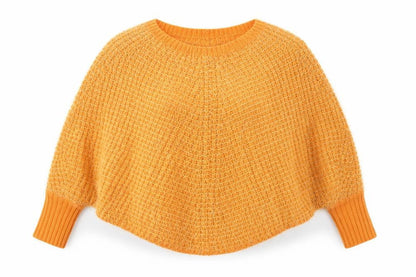 Womens UK Size S Fexata Orange Cape Jumper