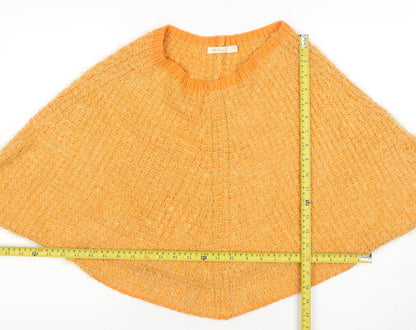 Womens UK Size S Fexata Orange Cape Jumper