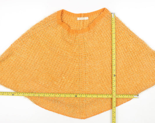 Womens UK Size S Fexata Orange Cape Jumper