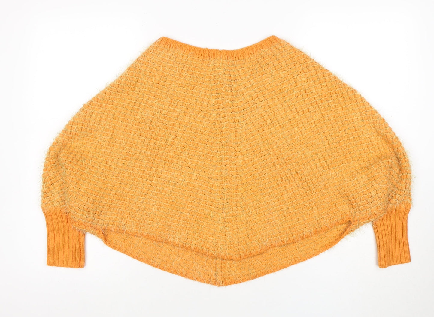 Womens UK Size S Fexata Orange Cape Jumper