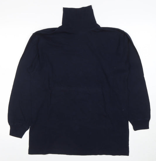 Womens UK Size S Jumpers Blue Basic T-Shirt