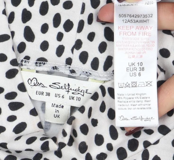 Womens UK Size 10 M&S Collection White Basic T-Shirt