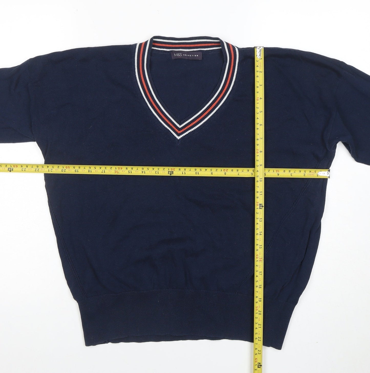 Womens UK Size M Marks and Spencer Blue Pullover Jumper
