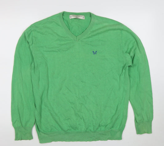 Mens UK Size M Crew Clothing Co. Green Pullover Jumper