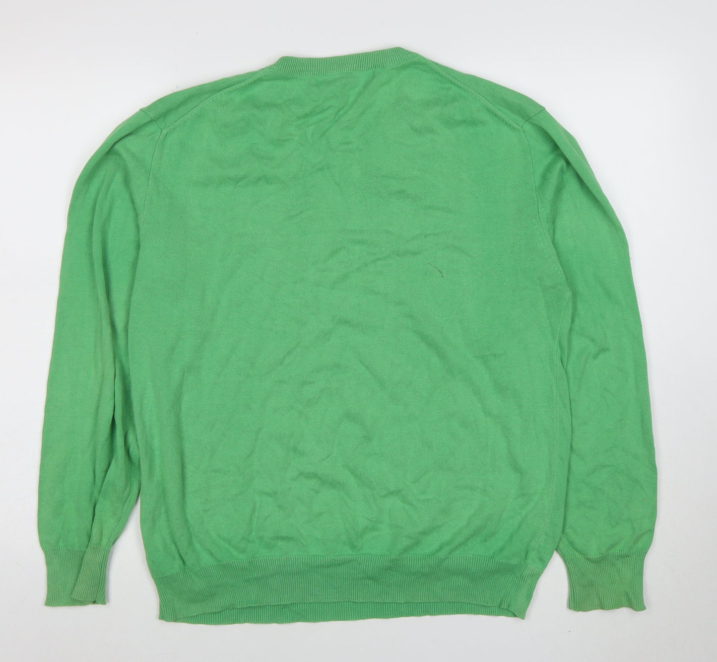 Mens UK Size M Crew Clothing Co. Green Pullover Jumper