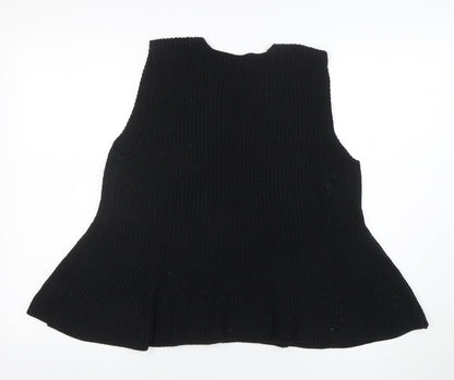 Womens UK Size M ASOS Design Black Cardigan Jumper