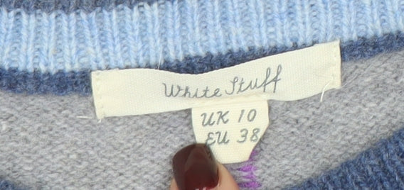 Womens UK Size 10 White Stuff Grey Pullover Jumper