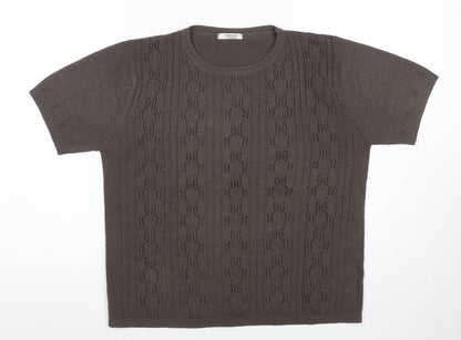 Womens UK Size M Berkertex Brown Pullover Jumper