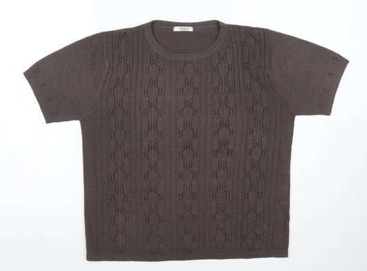 Womens UK Size M Berkertex Brown Pullover Jumper