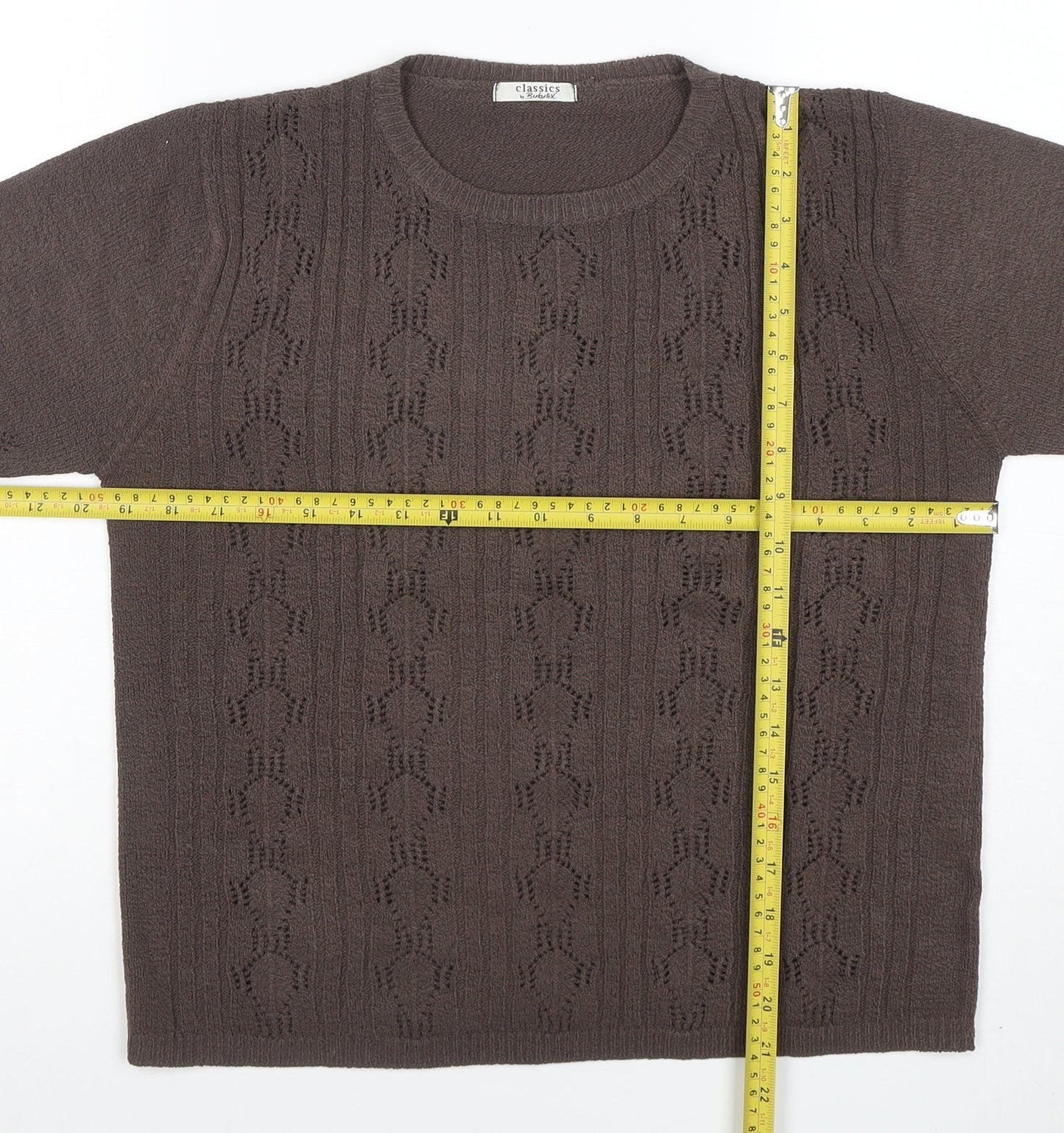 Womens UK Size M Berkertex Brown Pullover Jumper